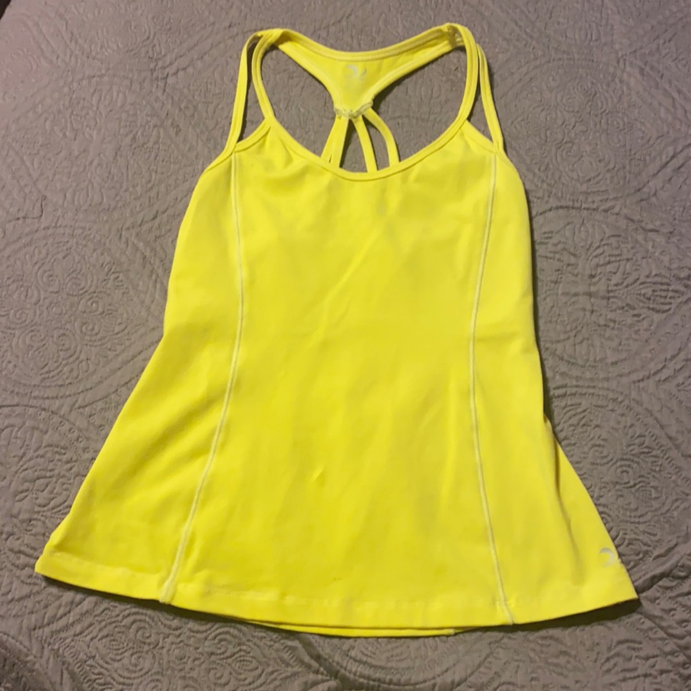 Yellow Sports Tank Top